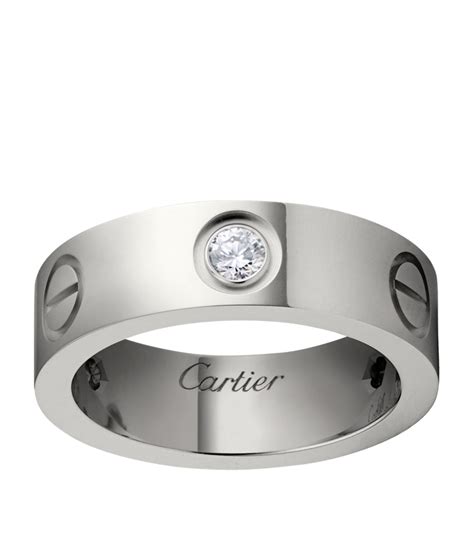 white gold cartier love ring|white gold ring for couple.